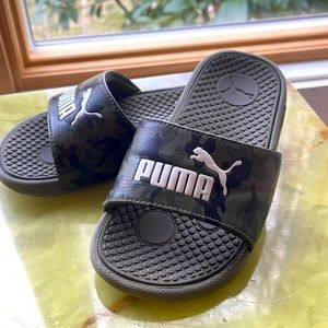 Puma slide, cool cat camo JR.